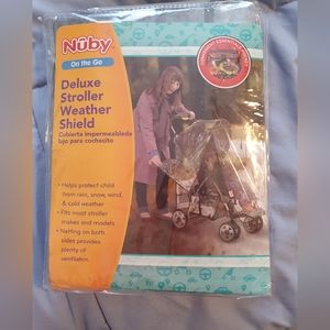 NUBY rain stroller cover.